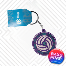 Cargar imagen en el visor de la galería, Llavero Voleibol - Balón Baxu - Morado /Azul