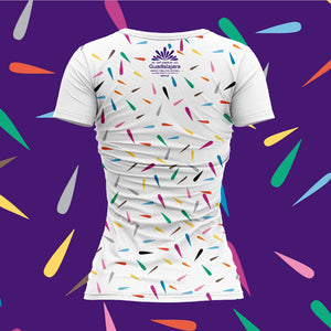 Blusa Baxu - Gay Games Guadalajara - Confeti - Full Print - Blanco