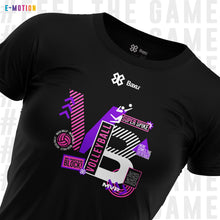 Cargar imagen en el visor de la galería, Blusa Mujer Voleibol - Baxu - E Motion - Volleyphoria - Negro / Rosa