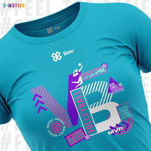 Cargar imagen en el visor de la galería, Blusa Mujer Voleibol - Baxu - E Motion - Volleyphoria - Turquesa / Rosa
