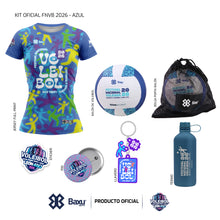 Cargar imagen en el visor de la galería, KIT OFICIAL - FESTIVAL INFANTIL Y JUVENIL DE VOLEIBOL 2026 - FEST - Dama - Azul