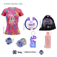 Cargar imagen en el visor de la galería, KIT OFICIAL - FESTIVAL INFANTIL Y JUVENIL DE VOLEIBOL 2026 - FEST - Dama - Coral (Rosa)