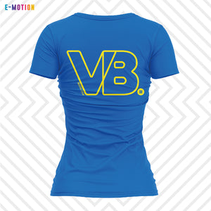 Blusa Mujer Voleibol - Baxu - E Motion - Point - Azul Rey