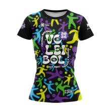 Cargar imagen en el visor de la galería, Jersey Oficial Dama Deportivo - Full Print - Baxu - FESTIVAL NACIONAL DE VOLEIBOL INFANTIL Y JUVENIL LEÓN 2026 - FEST - Negro