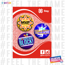 Cargar imagen en el visor de la galería, Kit de Pins Voleibol - Baxu - E Motion - Volleyphoria