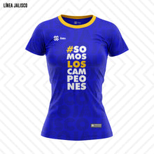 Cargar imagen en el visor de la galería, Blusa Mujer Full Print - Baxu - Jalisco - Somos Los Campeones - Azul Rey