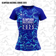 Cargar imagen en el visor de la galería, Jersey Mujer Deportivo - Full Print - Baxu - OLIMPIADA NACIONAL 2025 - Kaleido ON - Azul Rey