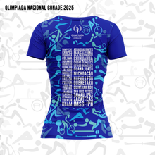 Cargar imagen en el visor de la galería, Jersey Mujer Deportivo - Full Print - Baxu - OLIMPIADA NACIONAL 2025 - Kaleido ON - Azul Rey
