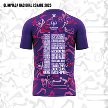 Cargar imagen en el visor de la galería, Jersey Unisex Deportivo - Full Print - Baxu - OLIMPIADA NACIONAL 2025 - Kaleido ON - Morado