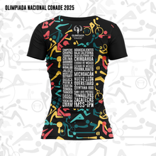 Cargar imagen en el visor de la galería, Jersey Mujer Deportivo - Full Print - Baxu - OLIMPIADA NACIONAL 2025 - Kaleido ON - Negro