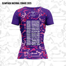 Cargar imagen en el visor de la galería, Jersey Mujer Deportivo - Full Print - Baxu - OLIMPIADA NACIONAL 2025 - Kaleido ON - Morado