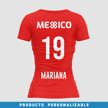 Cargar imagen en el visor de la galería, Blusa Deportiva Selección Mexicana - México Sport Sec - Rojo - PERSONALIZADO