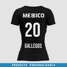 Cargar imagen en el visor de la galería, Blusa Deportiva Selección Mexicana - México Sport Sec - Negro - PERSONALIZADO