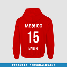 Cargar imagen en el visor de la galería, Sudadera Deportiva - MÉXICO - Rojo - PERSONALIZADO
