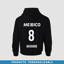 Cargar imagen en el visor de la galería, Sudadera Deportiva - MÉXICO - Negro - PERSONALIZADO