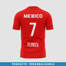 Cargar imagen en el visor de la galería, Playera Deportiva Selección Mexicana - México Sport Sec - Rojo - PERSONALIZADO