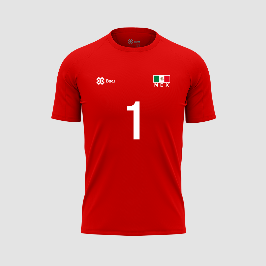 Playera deportiva roja hot sale