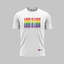 Cargar imagen en el visor de la galería, Playera Pride Baxu - LOVE IS LOVE - Blanco