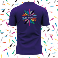 Cargar imagen en el visor de la galería, Playera Baxu - Gay Games Guadalajara - Fiesta - Algodón - Morado