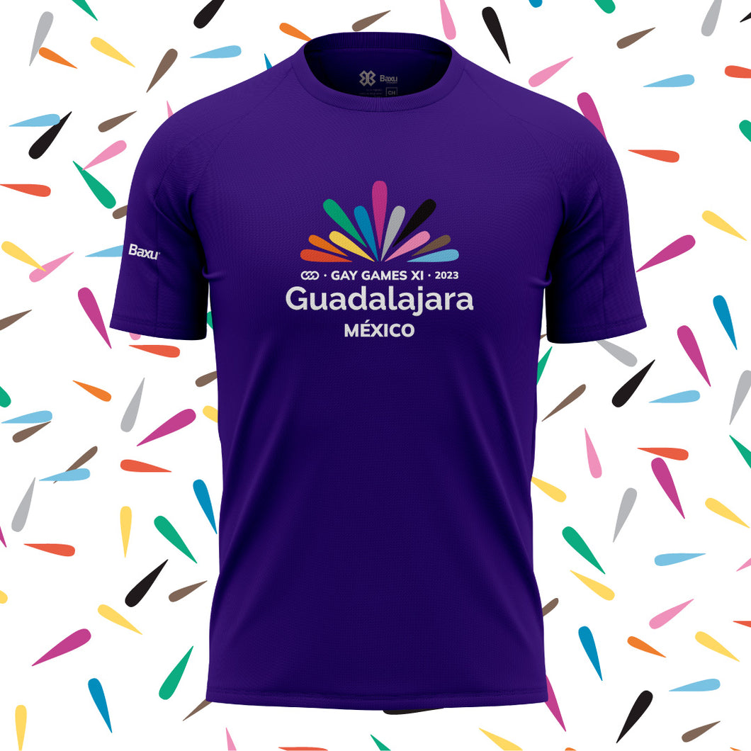 Playera Baxu - Gay Games Guadalajara - (Basics) - Sport Sec - Morado