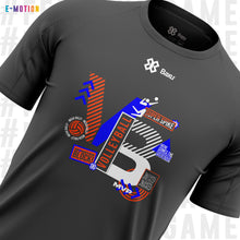 Cargar imagen en el visor de la galería, Playera Unisex Voleibol - Baxu - E Motion - Volleyphoria - Gris Grafito / Naranja