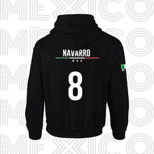 Cargar imagen en el visor de la galería, Sudadera Deportiva Unisex - Baxu - México Pro - Negro - PERSONALIZADO