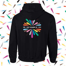 Cargar imagen en el visor de la galería, Sudadera Baxu - Gay Games Guadalajara - Fiesta - Negro