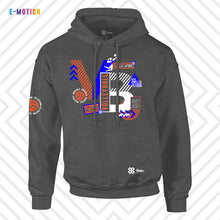 Cargar imagen en el visor de la galería, Sudadera Unisex Voleibol - Baxu - E Motion - Volleyphoria - Gris Oxford / Naranja