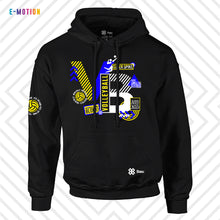Cargar imagen en el visor de la galería, Sudadera Unisex Voleibol - Baxu - E Motion - Volleyphoria - Negro/Amarillo