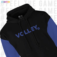 Cargar imagen en el visor de la galería, Sudadera Unisex Voleibol - Baxu - E Motion - Point - Negro/Azul Plumbago
