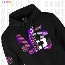 Cargar imagen en el visor de la galería, Sudadera Unisex Voleibol - Baxu - E Motion - Volleyphoria - Negro/Rosa