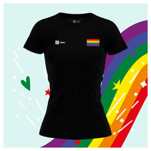 Cargar imagen en el visor de la galería, Blusa Pride Baxu - BANDERA PRIDE - Negro