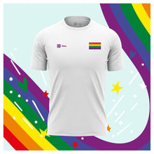 Cargar imagen en el visor de la galería, Playera Pride Baxu - BANDERA PRIDE - Blanco