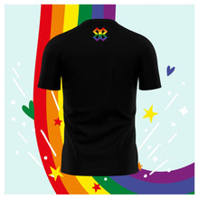 Cargar imagen en el visor de la galería, Playera Pride Baxu - BANDERA PRIDE - Negro