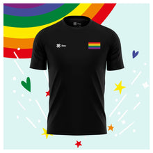 Cargar imagen en el visor de la galería, Playera Pride Baxu - BANDERA PRIDE - Negro