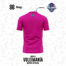 Cargar imagen en el visor de la galería, Playera - Algodón - NACIONAL INFANTIL Y JUVENIL 2025 - FUSIÓN - VOLEIMANÍA - Rosa