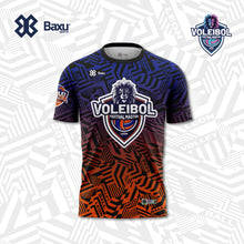Cargar imagen en el visor de la galería, Jersey Unisex Deportivo - Full Print - Baxu - FESTIVAL NACIONAL DE VOLEIBOL MÁSTER LEÓN 2025 - FUSIÓN - Naranja