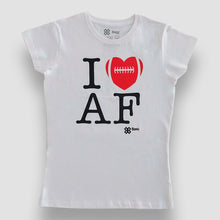 Cargar imagen en el visor de la galería, Blusa Dama Fútbol Americano - I Love American Football - Blanco