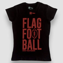 Cargar imagen en el visor de la galería, Blusa Dama Tochito - Show Flag Football - Negro