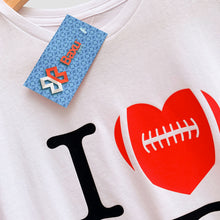 Cargar imagen en el visor de la galería, Blusa Dama Tochito - I Love Flag Football - Blanco