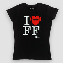 Cargar imagen en el visor de la galería, Blusa Dama Tochito - I Love Flag Football - Negro