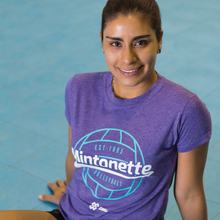 Cargar imagen en el visor de la galería, Blusa Voleibol Dama - Mintonette - Morado Jaspe