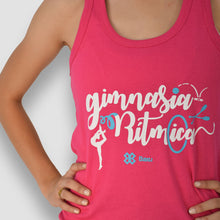 Cargar imagen en el visor de la galería, Blusa Tank Gimnasia Rítmica - Show Rhythmic Gymnastic - Rosa fucsia