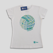 Cargar imagen en el visor de la galería, Blusa Voleibol - Balón Textura - Blanco