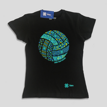 Cargar imagen en el visor de la galería, Blusa Voleibol - Balón Textura - Negro