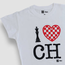 Cargar imagen en el visor de la galería, Blusa Dama Ajedrez - I Love Chess - Blanco