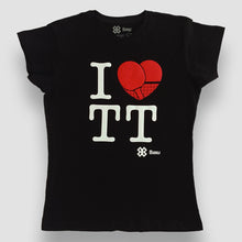 Cargar imagen en el visor de la galería, Blusa Dama Tenis de Mesa - I Love Table Tennis - Negro