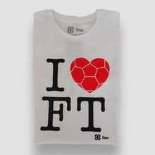 Cargar imagen en el visor de la galería, Blusa Dama Futbol - I Love Football - Blanco