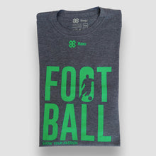 Cargar imagen en el visor de la galería, Blusa Dama Futbol - Show Football - Gris obscuro con Verde

