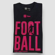 Cargar imagen en el visor de la galería, Blusa Dama Futbol - Show Football - Negro con Rosa
